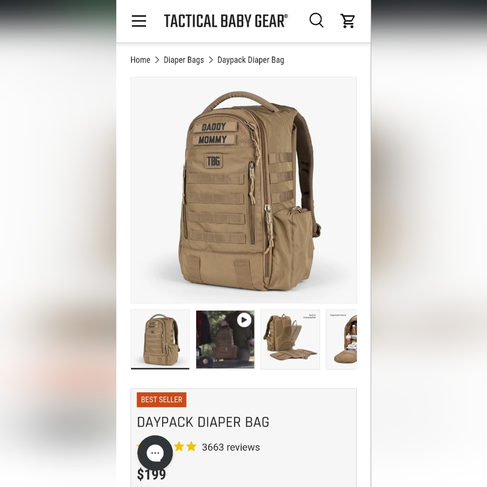 Tactical Baby Gear Diaper Bag